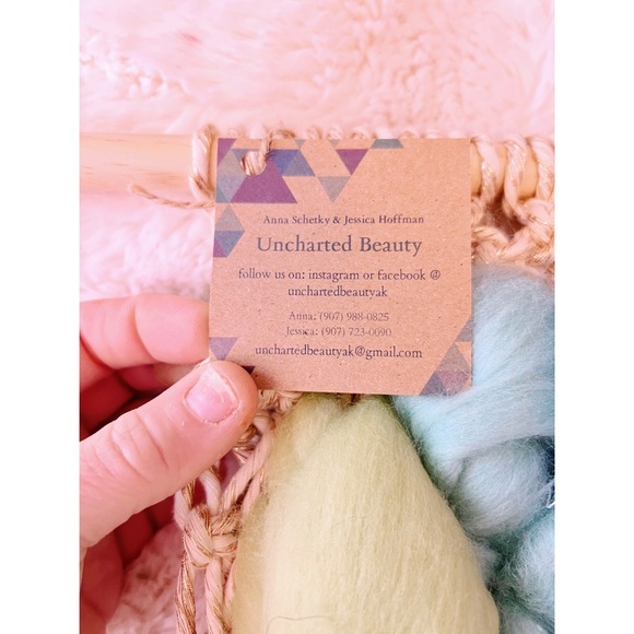 Moving Sale! NWT Wool/Cotton Macrame Wall Hanging Custom Alaskan Made - Picture 5 of 8